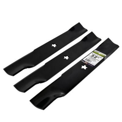 Image showing 5 th MaxPower 52 in. Lawn Mower Blades for Many Craftsman, Husqvarna and Poulan Mowers, Replaces OEM 870801 and 574-870801, 3 pk.