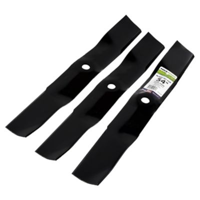 Image showing 5 th MaxPower 54 in. Lawn Mower Blades for Many John Deere Mowers, Replaces OEM M143520 and 50-4441, 3 pk.