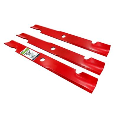Image showing  60 in. High-Lift Lawn Mower Blades for Many Exmark Mowers, Replaces OEM 103-6403, 103-6403-S and 50-2813, 3 pk.