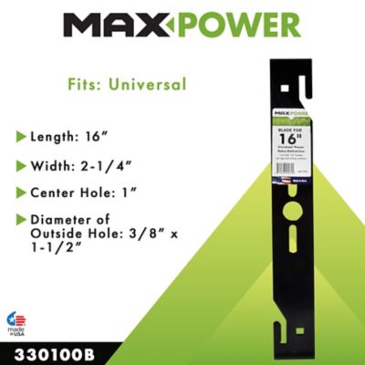 Image showing  16 in. Universal Power Rake/Dethatcher Lawn Mower Blade