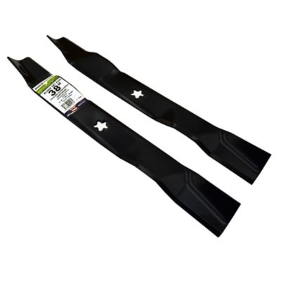 Image showing  38 in. 3-in-1 Lawn Mower Blades for Craftsman, Husqvarna and Poulan Mowers, Replaces OEM 532193957 and PP24001, 2 pk.