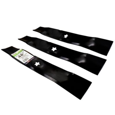 Image showing  48 in. Mulching Lawn Mower Blades for Many Craftsman, Husqvarna and Poulan Mowers, 3 pk.