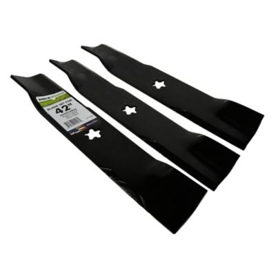 Image showing  42 in. Lawn Mower Blades for Many Craftsman, Husqvarna and Poulan Mowers, Replaces OEM 539-112078, 3 pk.