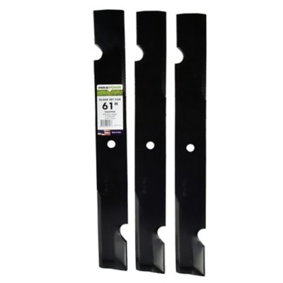 MaxPower 42 in. and 61 in. Lawn Mower Blades for Snapper Mowers, 3-Pack