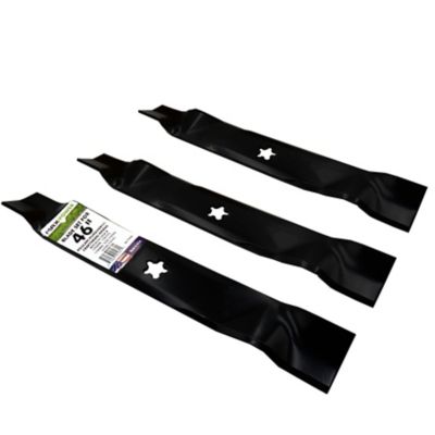 Image showing  46 in. Mulching Lawn Mower Blades for Craftsman, Husqvarna and Poulan Mowers, 3 pk.