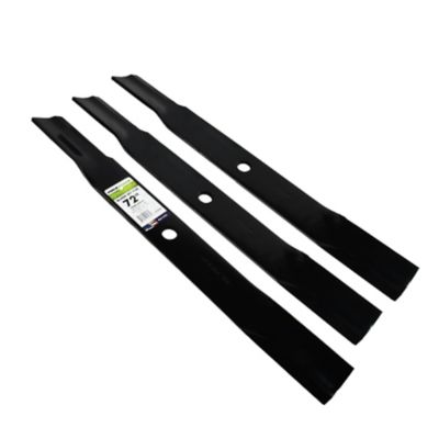 Image showing  72 in. Lawn Mower Blades for John Deere Mowers, Replaces OEM AM-102402, AM-38314, M141786, M80783 and 50-4405, 3 pk.