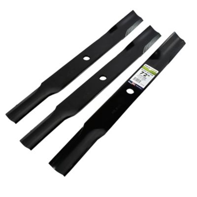 Image showing 5 th MaxPower 72 in. Lawn Mower Blades for John Deere Mowers, Replaces OEM AM-102402, AM-38314, M141786, M80783 and 50-4405, 3 pk.