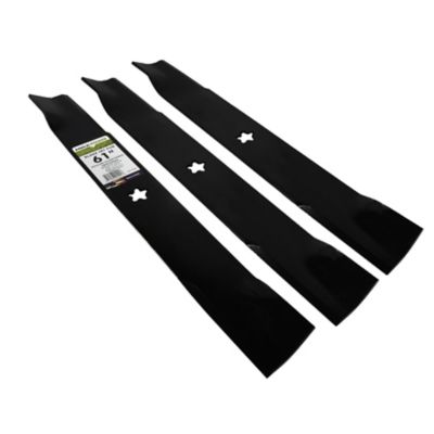 Image showing  61 in. Lawn Mower Blades for Many Craftsman, Husqvarna, Poulan Mowers, Replaces OEM 539-113312, 3 pk.