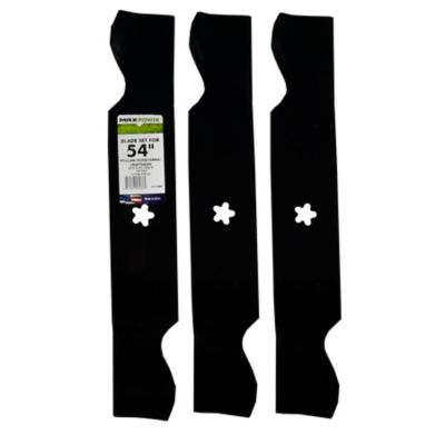 MaxPower 3 Blade Set for Many 54 in. Cut Craftsman, Husqvarna, Poulan Mowers Replaces OEM #'s 187254, 187256, 532187256 Great Blades