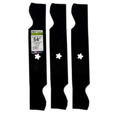 MaxPower 3 Blade Set for Many 54 in. Cut Craftsman, Husqvarna, Poulan Mowers Replaces OEM #'s 187254, 187256, 532187256, 561738B