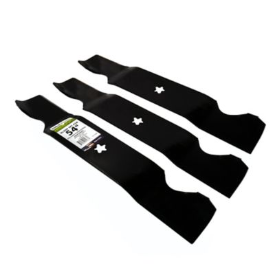 Image showing  54 in. Lawn Mower Blades for Many Craftsman, Husqvarna and Poulan Mowers, 3 pk.