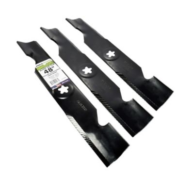 Image showing  48 in. High-Lift Lawn Mower Blades for Craftsman, Husqvarna and Poulan Mowers, 3 pk.