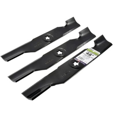 Image showing 5 th MaxPower 48 in. High-Lift Lawn Mower Blades for Craftsman, Husqvarna and Poulan Mowers, 3 pk.