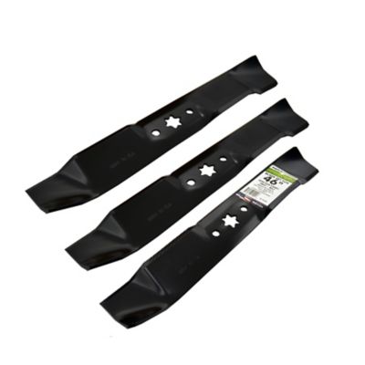 Image showing 5 th MaxPower 46 in. Mulching Lawn Mower Blades for MTD, Cub Cadet and Troy-Bilt Mowers, Replaces OEM 942-04125 and 942-04124, 3 pk.