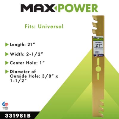 Image showing  21 in. Universal Gold Metal Mulching Lawn Mower Blade