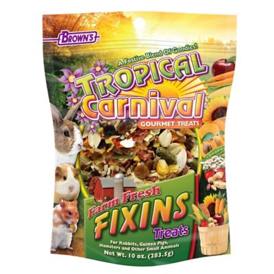 Brown's Tropical Carnival Farm Fresh Fixins Small Pet Treats, 10 oz.