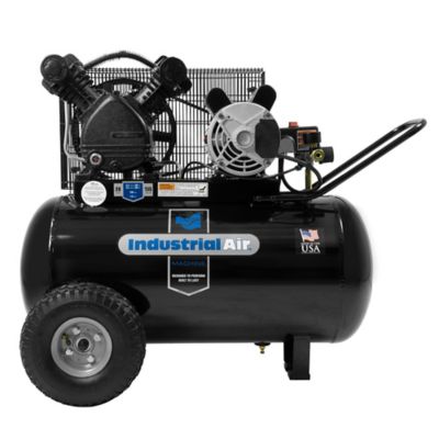 Industrial Air Contractor 1.6 HP Belt Drive 120V Single Stage Horizontal Air Compressor, 20 gal., IP1682066.MN