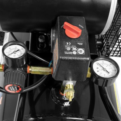 Image showing  1.6 HP 20 gal. Belt Drive 120V Single-Stage Horizontal Air Compressor