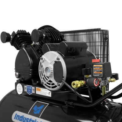 Image showing 6 th Industrial Air Contractor 1.6 HP 20 gal. Belt Drive 120V Single-Stage Horizontal Air Compressor