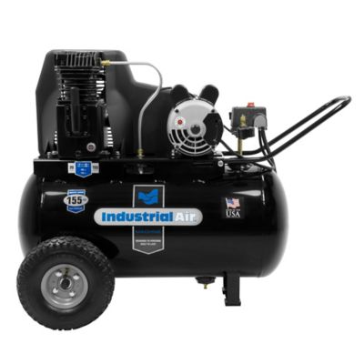 Industrial Air Contractor 1.9 HP 20 gal. Belt Drive 120V Cast Iron Pump Air Compressor