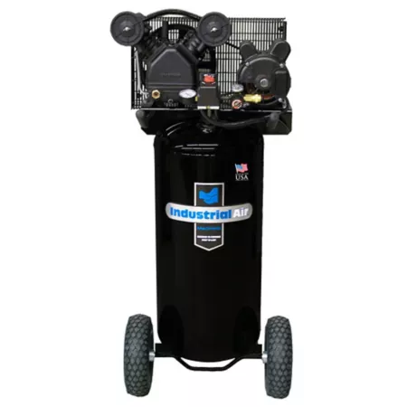 Industrial Air Contractor 1.6 HP 120 V 20 gal Vertical Belt Drive Single-Stage Air Compressor Air Blow & Spray Guns