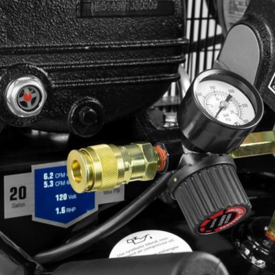 Image showing  1.6 HP 20 gal. Vertical Belt Drive 120V Single-Stage Air Compressor