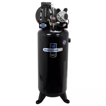 Industrial Air Contractor 3.7 HP 60 gal Stationary Air Compressor 155 PSI 240 V Single Phase Stationary Air Compressors