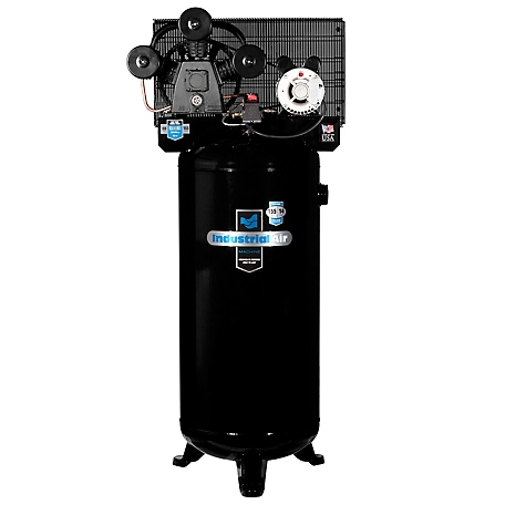 Industrial Air Contractor 4.7 HP 60 gal. Hi-Flo Cast Iron Air Compressor 240V Single Phase