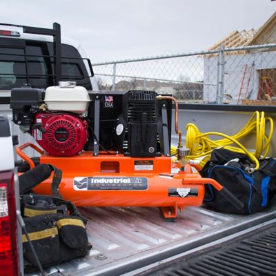 Image showing  5.5 hp 8 gal. Gas Wheelbarrow Air Compressor with Honda GX Engine