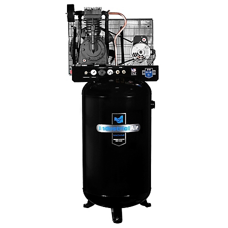 Industrial Air Contractor Industrial Air 5 HP Two Stage Air Compressor 240V Single Phase with Control Panel, 80 gal., IV5048055