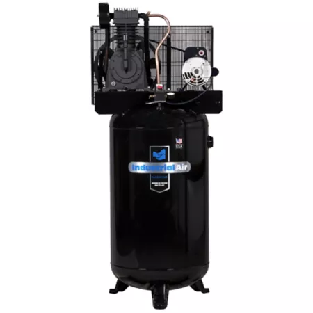 Industrial Air Contractor Industrial Air 5 HP 240V Single Phase Two-Stage Air Compressor 80 Gal IV5048055.01 Stationary Air Compressors