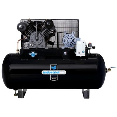 Industrial Air Contractor Industrial Air 10 HP Horizontal Two Stage Air Compressor 230V 3 Phase, 120 gal., IH9919910