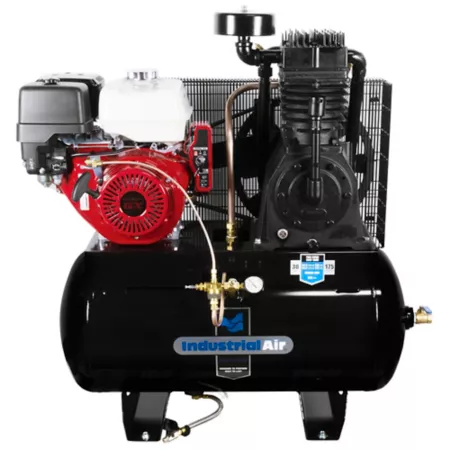 Industrial Air Contractor 13 HP 30 gal 2-Stage Truck Mounted Air Compressor 175 PSI Electric Start Honda Engine Stationary Air Compressors