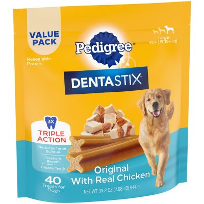 Image showing 9 th DENTASTIX Chicken Flavor Dental Care Dog Treats, Large, 40 ct.