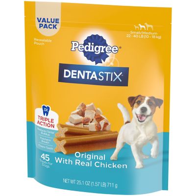 Image showing  Original Flavor Dental Bones Dog Treats, Small/Medium, 1.57 lb., 45 ct.