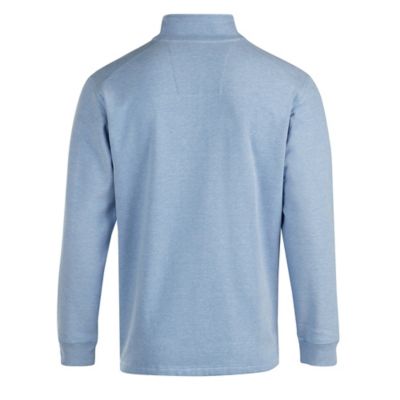 Mens Polo Sweatshirt Jumper Collared Soft Fleece Warm 3 Button Zipped Top