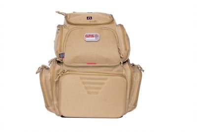 G-Outdoors Pistolner Pistol Backpack with Cradle for 4 Pistols, Tan