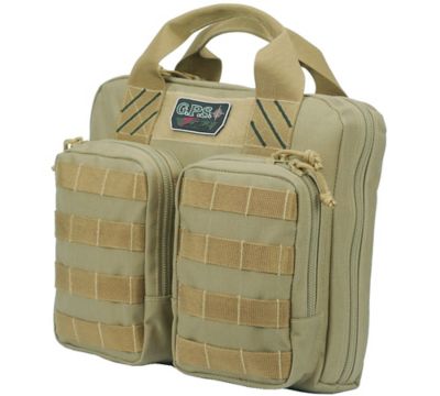 G-Outdoors Tactical Double +2 Pistol Case, Tan