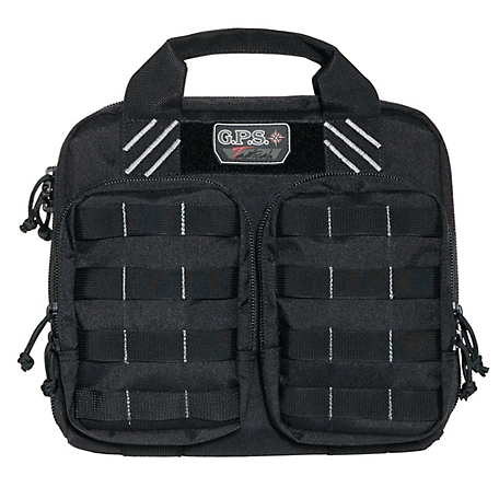 G-Outdoors Tactical Double +2 Pistol Case, Black