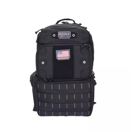 G-Outdoors Large Tactical Pistol Backpack Black Holds 4 Handguns with Molded Pocket Gun Cases