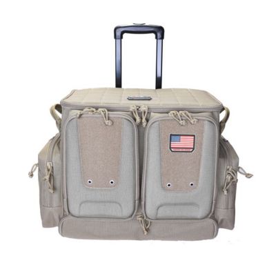 G-Outdoors Tactical Rolling Range Pistol Bag, Tan, Holds 10 Handguns