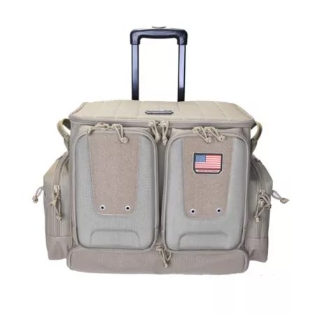 G-Outdoors 7.5" Tactical Roller Gun Bag Tan Holds 10 Handguns Gun Cases