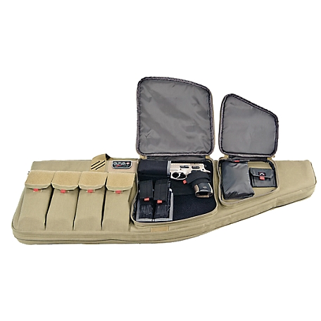 G-Outdoors 30 in. Tactical AR Case with External Pistol Case, Tan