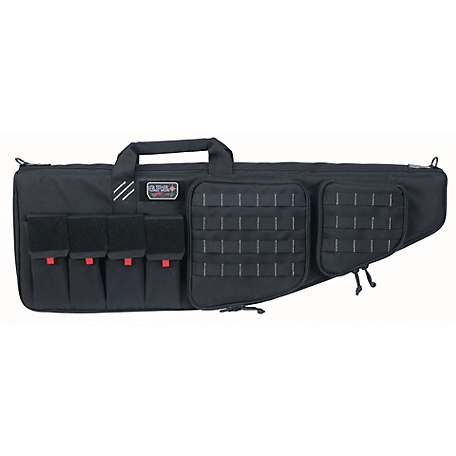 G-Outdoors 32 in. Tactical AR Case with External Pistol Case, Black