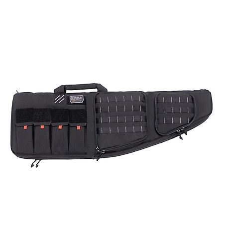 G-Outdoors 35 in. Tactical AR Case with External Pistol Case, Black