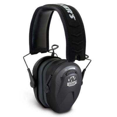 Walker's Women's and Children's Razor Electronic Compact Ear Muffs, Black