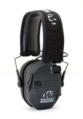 Walker's Razor Slim Electronic Ear Muffs, Black