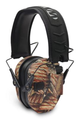 Walker's Razor Slim Electronic Ear Muffs, Bear Arms American Flag