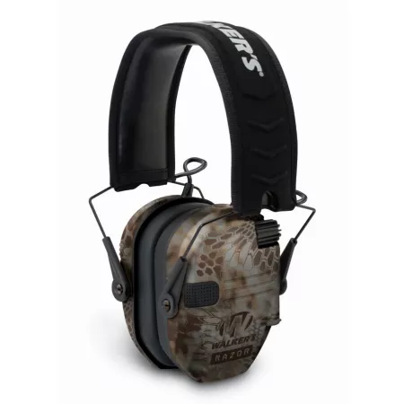 Walker's Razor Slim Electronic Earmuffs 23 dB Noise Reduction Rating Kryptek Camo 1 Pair Earmuffs