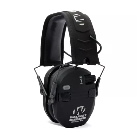 Walker's Razor Slim - Quad Electronic Earmuffs with Bluetooth 23dB Noise Reduction Rating Black 1 Pair Earmuffs